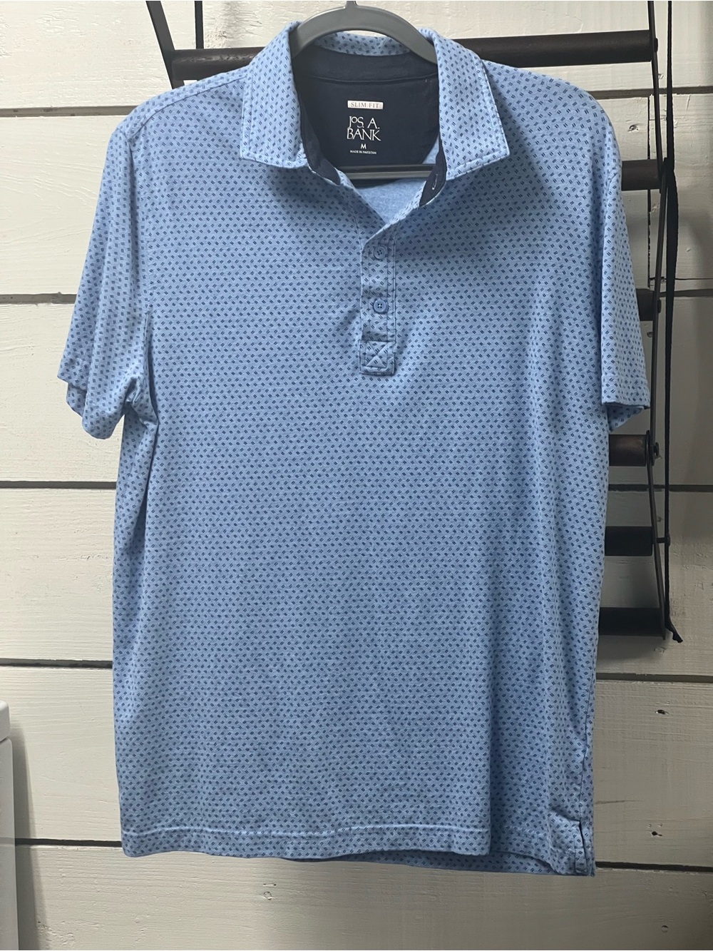 Jos. A. Bank Light Blue Micro Dot Polo